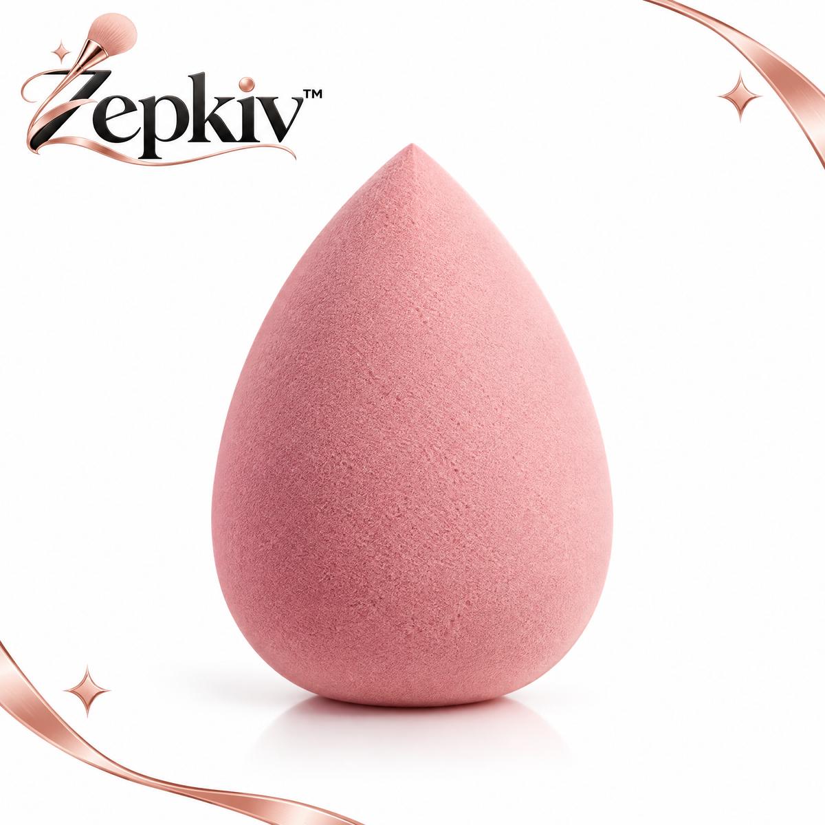 Pink Teardrop Makeup Blending Sponge — product presentation