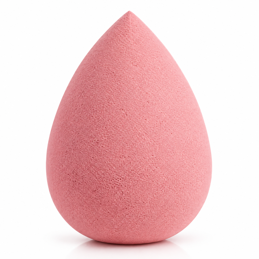 Pink Teardrop Makeup Blending Sponge — detail view