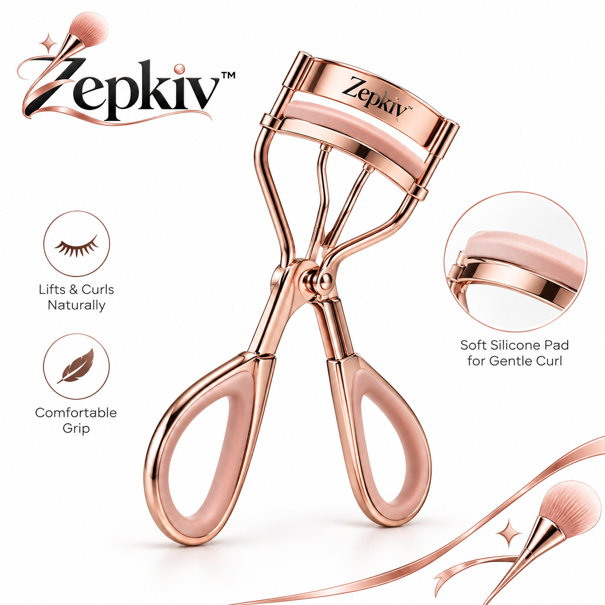 Rose Gold Classic Eyelash Curler — product presentation