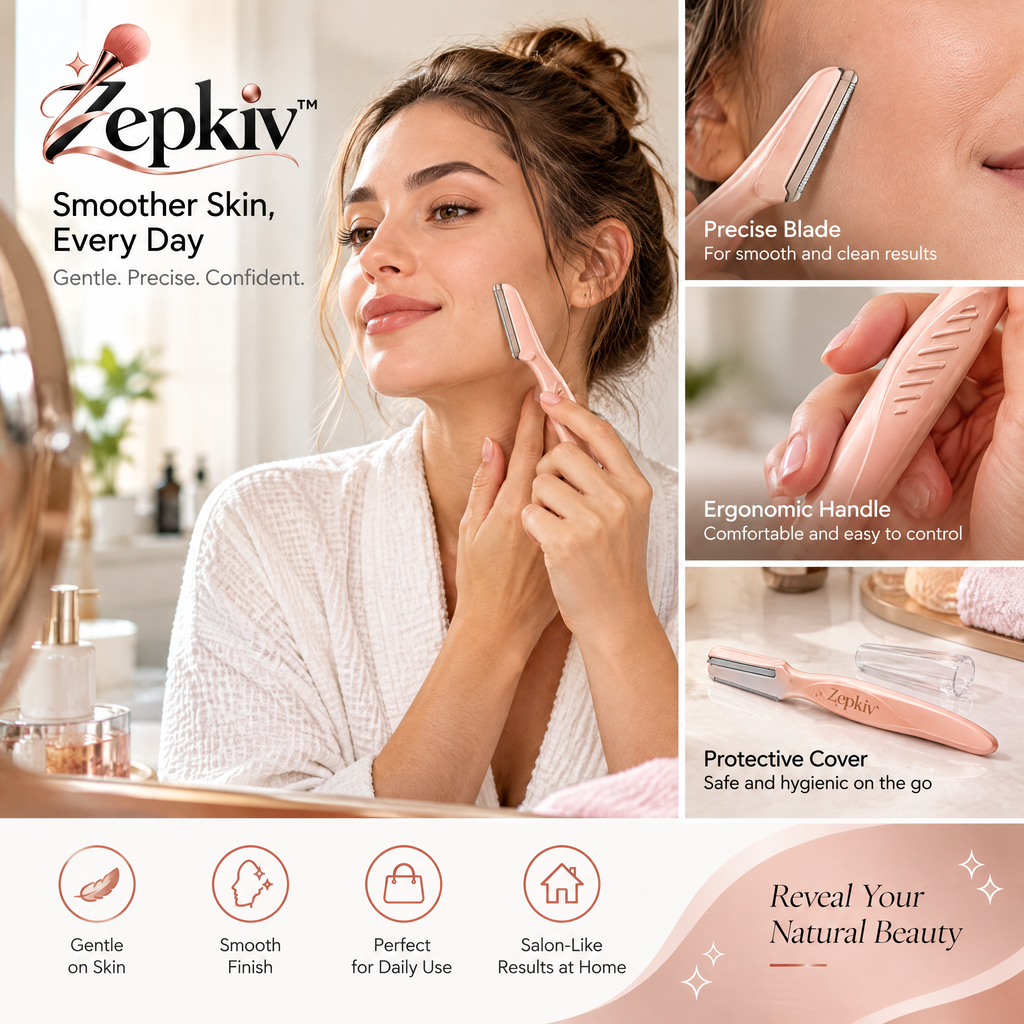 Rose Gold Facial & Eyebrow Razor — styling inspiration