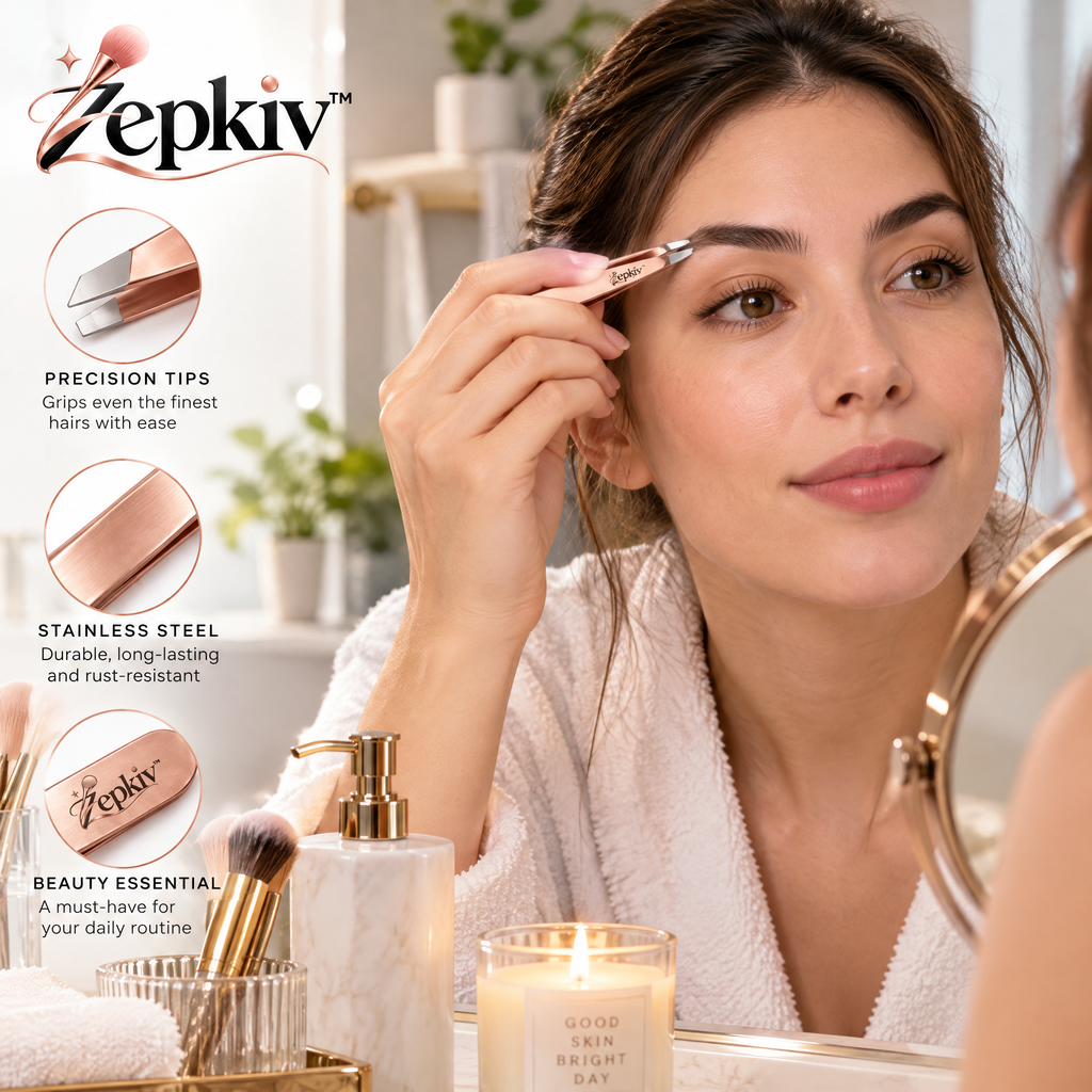 Rose Gold Slant Tip Tweezers — styling inspiration