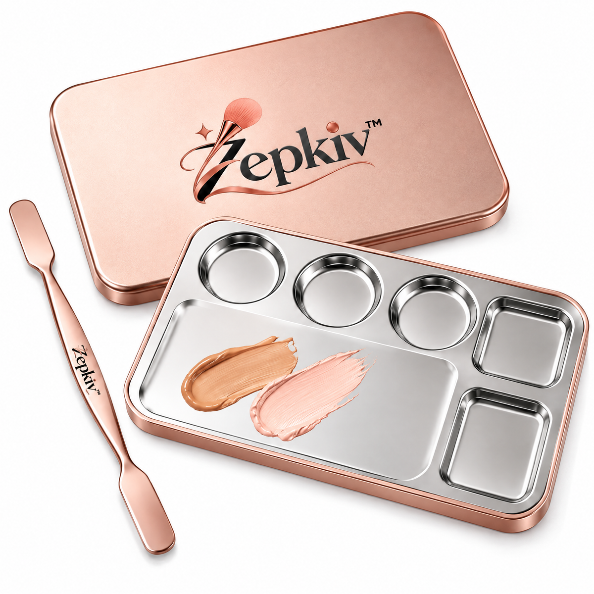 Makeup Mixing Palette & Spatula Set — detail view