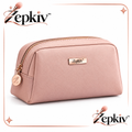 Blush Pink Zip Makeup Bag — main product view