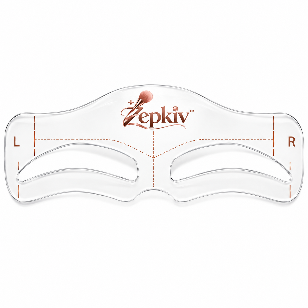 Reusable Eyebrow Shaping Stencil — detail view