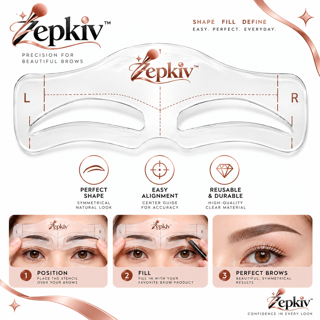 Reusable Eyebrow Shaping Stencil — features